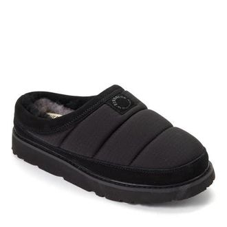 Dearfoams Fireside Greta Sport Nylon Puff Water Repellent Clog in Black at Nordstrom, Size 10
