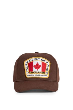 Dsquared2 FLAG CAP Size: OS, colour: BROWN