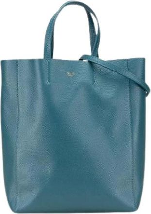 Celine Pre-owned Tote Bags, female, Blue, Size: ONE SIZE Pre-owned Vertical Cabas