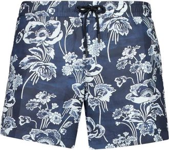 Commas Costume da bagno a fiori - Blu