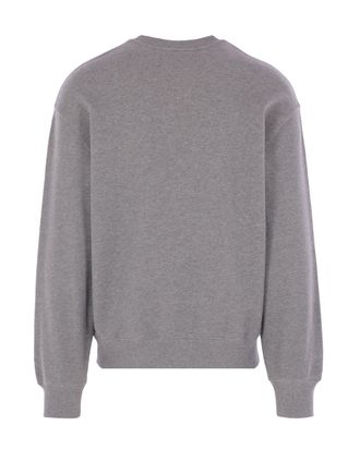 Maison Kitsun&eacute; Embroidered Fox-Head Logo Sweatshirt - Gray