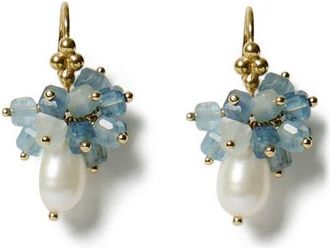 Chan Luu Firework Aquamarine Cluster Drop Earrings at Nordstrom