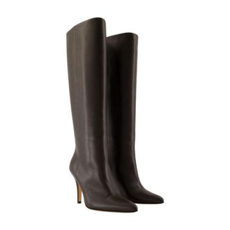 Maison Margiela Womens Leather Heel Boot Black Calfskin