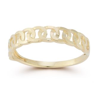 Ember Fine Jewelry 14K Gold Thin Chain Link Ring