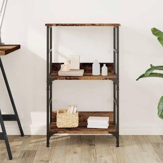 Berkfield Home Classic Book Cabinet Old Wood 50x33x82 cm Engineered Wood in Brown | Size: 50 x 33 x 82 cm