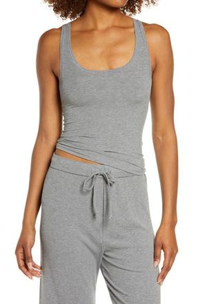 SKIMS Soft Lounge Tank in Heather Gray at Nordstrom, Size Medium
