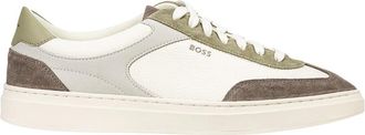 HUGO BOSS Sneakers - Heren - Sneakers - Beige - 41 EU - Leer - Schoenen