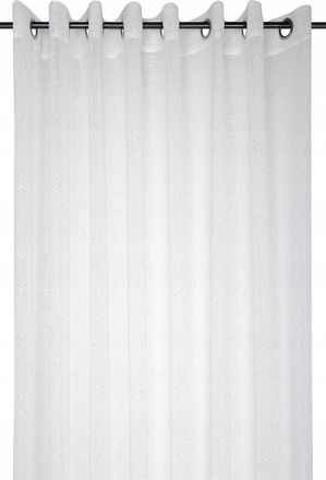 HOME MAISON Cortina Voile Con Finas Rayas Blancas 300 X 260 Cm