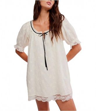 Free People Juno Mini Dress In Tea Black Combo