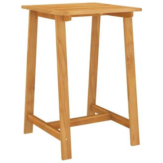 Berkfield Home Garden Bar Table 70x70x104 cm Solid Acacia Wood in Brown | Size: 70 x 70 x 104 cm