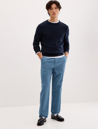 Le 31 Mens Buttoned elastic-waist chinos Amsterdam fit - Relaxed tapered