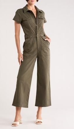 Good American Fit For Success Palazzo Jumpsuit in Fatigue001 at Nordstrom Rack, Size X-Small