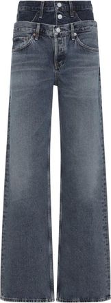 A Gold E Jeans, Dames, Blauw, W27, Katoen, Elson Jeans