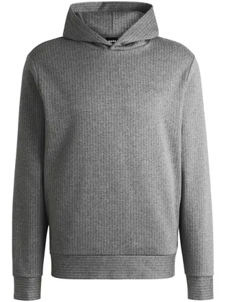 BOSS cotton hoodie - men - Cotton/Cotton/Polyester - M - Grey