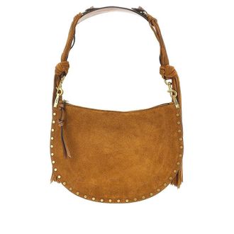 Isabel Marant Suede leather fringed Oskan Soft Zip bag Woman One Size