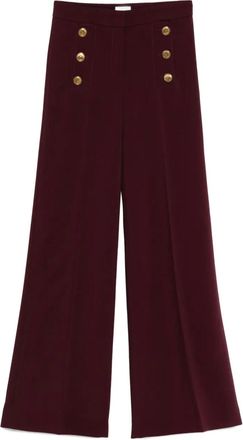 Seductive Pantaloni Bridget a gamba ampia - Rosso