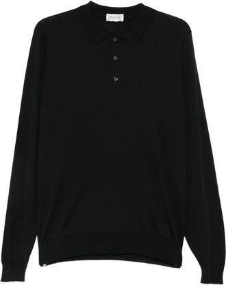 John Smedley Belpert Long-sleeve Polo Sweater
