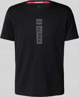Alpha Industries Alpha Industries T-Shirt mit Label-Print in Black, Größe XXL