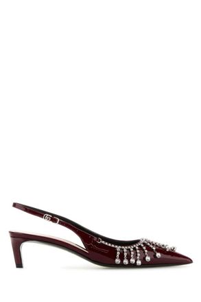 Gucci Maroon Leather Pumps