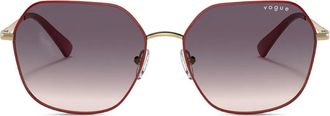 Vogue Eyewear Zonnebril met geometrisch montuur - Rood