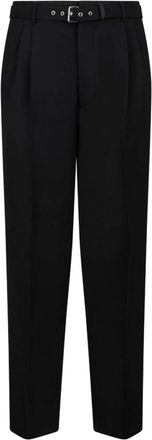 Prada Straight Trousers, male, Black, M, Belted Trousers