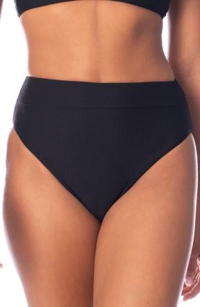 Maaji Jade Black Suzy Q Reversible Bikini Bottoms at Nordstrom, Size Medium