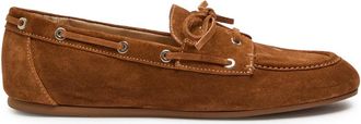 Stuart Weitzman Stuart Weitzman Tinsley Moccasin Suede Loafers - Brown - 41 (IT41/ UK8)