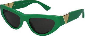 Bottega Veneta Donnas Occhiali da sole in Acetato Verde