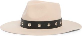 Nordstrom Wide Brim Wool Felt Adjustable Panama Hat in Tan at Nordstrom