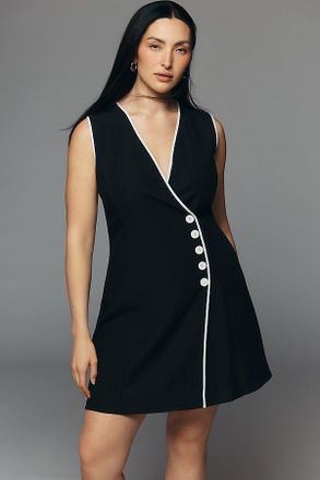 Mare Mare Asymmetric Button Mini Dress