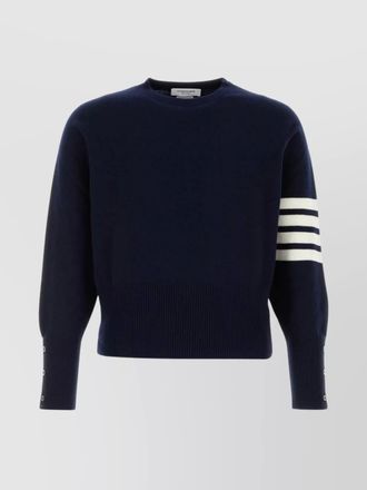 Thom Browne cashmere ribbed crewneck sweater