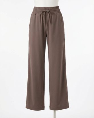 Spanx On The Move Wide Leg Pants In Smoke