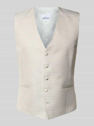 Wilvorst Regular Fit Weste mit V-Ausschnitt in Hellgruen, Gr&ouml;&szlig;e 48