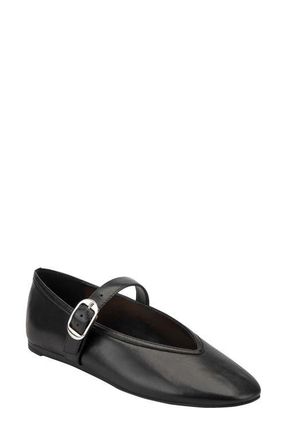 Marc Fisher Godea Mary Jane Flat in Black at Nordstrom, Size 5.5