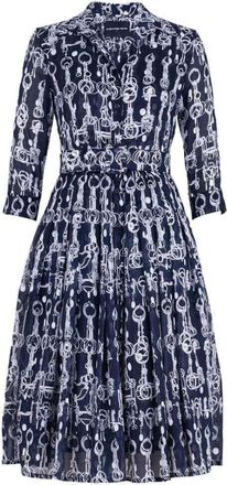 Samantha Sung Horse Chain Aster Dress Dress