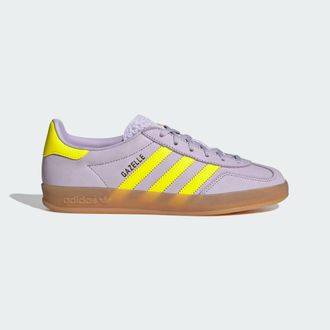 adidas Originals ADIDAS Originals Womens Gazelle Indoor Shoes - Purple Leather - Size UK 5.5