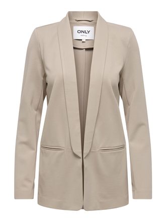 Only Kurzblazer ONLY ONLPOPTRASH-ELLY LIFE L/S BLAZER TLR, Damen, Gr. 34, pure cashmere, Milano Rib, Obermaterial: 63% Viskose, 32% Nylon, 5% Elasthan, uni