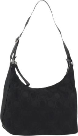 Ferragamo Pre-owned Leren Schoudertas - Dames - Vintage Schoudertas - Zwart - ONE Size - Leer - Vintage