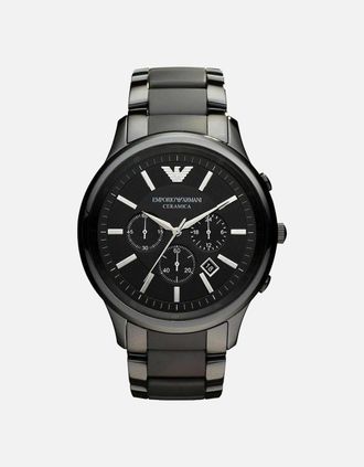 Emporio Armani Mens Emporio Armani AR1451 Renato Ceramica Mens Watch - Black
