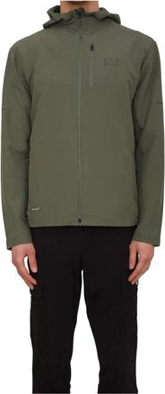 Emporio Armani Sweatshirt - Heren - Zomerjassen - Groen - L - Polyester - Jassen