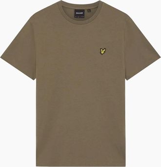 Lyle & Scott Mens Lyle & Scott Plain T-Shirt Khaki Ash - Tan - Size: 38