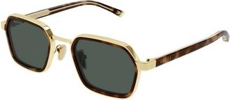Gucci Institutionele Zonnebril - unisex - Accessoires - Geel - Maat: 51 MM