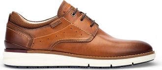 Pikolinos Heren Bruine Leren Vetersneakers - Manacor