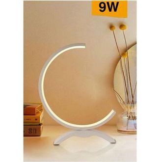 Trade Shop Trade Shop Traesio - Trade Shop - Lume Led 9w Lampada Tavolo Abat-jour Stilizzata Bianco Luce 3000k 6500k 4000k D30