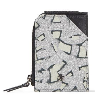 Jimmy Choo London Artwork Glitter Fabric JC Cardholder