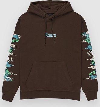 Element Rolling Dead Po Hoodie braun