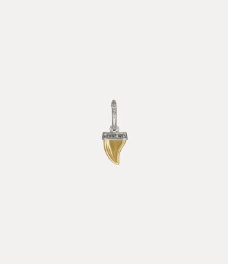 Vivienne Westwood Man. Shark Tooth Single Earring Platinum-gold-black-patina Platinum-gold-black-patina Men