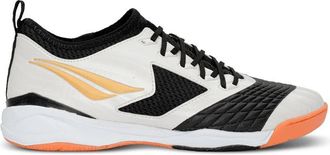 Penalty Futsal Cleats Shoes MAX 1000 Ecoknit - Adult | Comfortable and Ecological | Ground Adhesion, White Gold Black, 7 UK