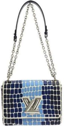 Louis Vuitton Pre-owned Epi Twist Calf Shoulder Bag - Dames - Vintage Schoudertas - Blauw - ONE Size - Leer - Vintage