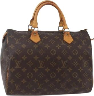 Louis Vuitton Pre-owned Handbags, female, Brown, Size: ONE SIZE Pre-owned Canvas Handbag